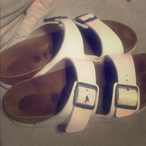 White birkenstock! Worn 2x